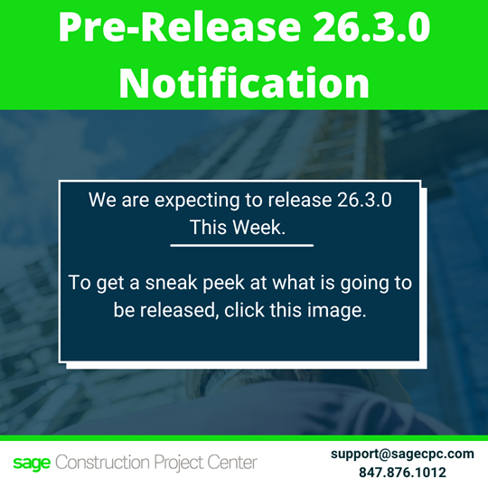 Pre Release Notes September 2026